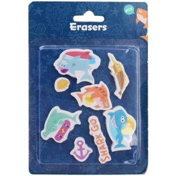Radírgumi Készlet Cápás 8db