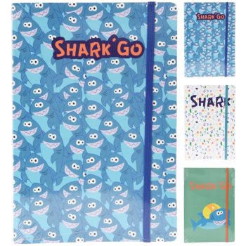 Jegyzetfüzet Cápás A5 Méret 3 Féle Mintával