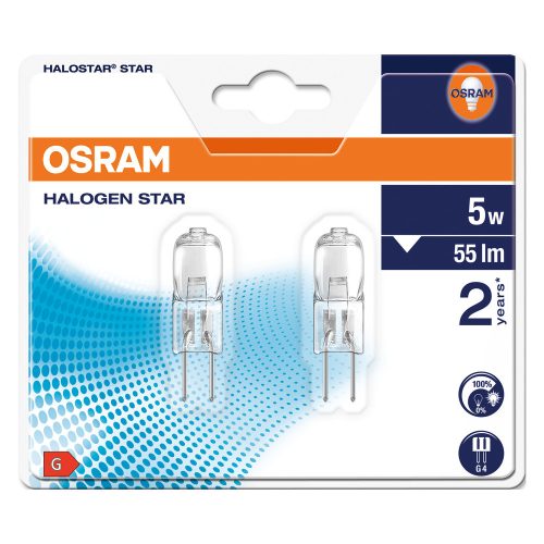 LEDVANCE HALOSTAR® STAR 5 W 12 V G4 kiszerelés - 2 db-os szett