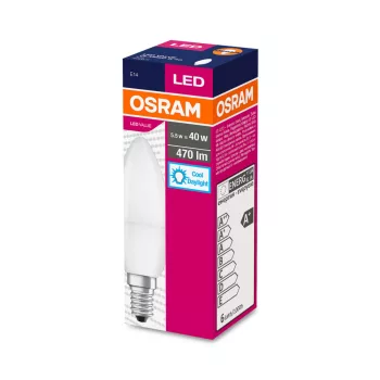 LEDVANCE LED Value Classic B 40 Fr 4.9 W/6500 K E14