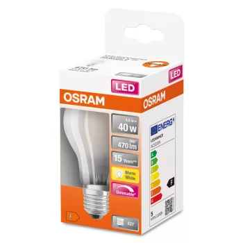 LEDVANCE LEDSCLA40D 4,8W/827 230VGLFR E27FS1OSRAM