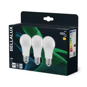   LEDVANCE BELLALUX® CLA 100 FR 13 W/4000 K E27  kiszerelés - 3 db-os szett