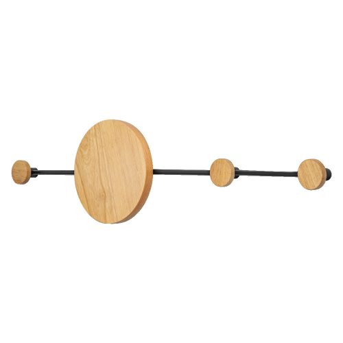 DECOR PERCHERO WOOD 800 830 BK WD LEDV