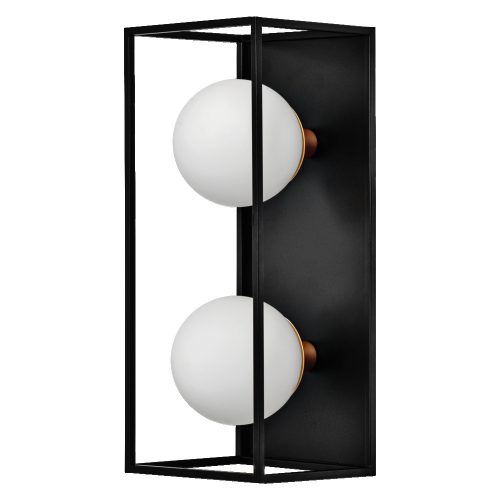 DECOR SQUARE 350X150IP44BK 2XG9 LEDV