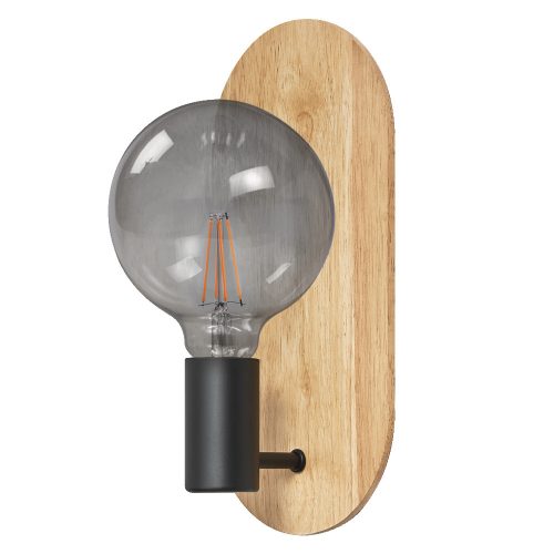DECOR WOOD WALL BK WD E27 LEDV