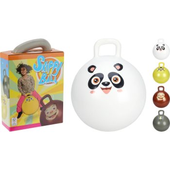 Ugráló Labda Fogantyúval 55cm 4 Féle Állatos Mintával