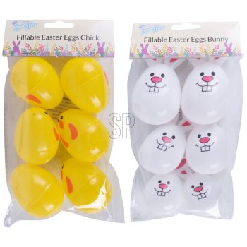 Húsvéti Tojás 7,6 cm 6 db 2 féle színben