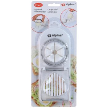 Dupla Tojásszeletelő Fehér 19x8cm