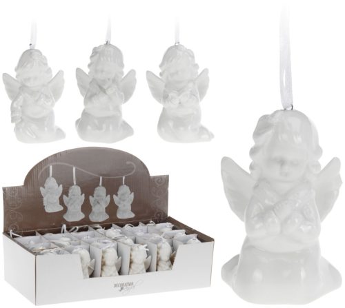 AAA720500 Karácsonyi Angyalka Dísz Porcelán 54x40x90mm
