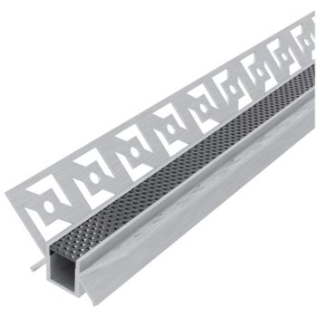   AVIDE Alu Profil Gipszkarton Belső Sarokba Süllyeszhető Fekete Méhsejt Búrával 1M