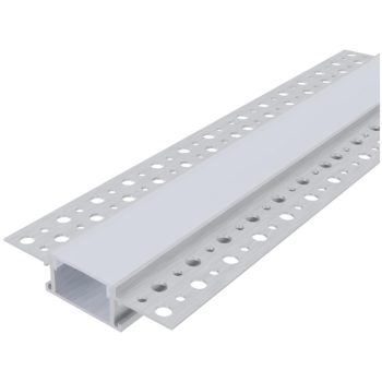   AVIDE Alu Profil "U" 61X14Mm Gipszkartonba Süllyeszhető Opál Búrával 1M