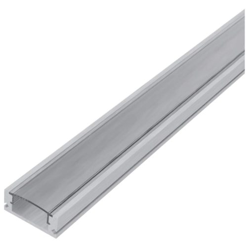 AVIDE Alu Profil "U" 17.4X7Mm Falon Kívüli - Áttetsző Búrával 1M