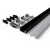 Avide Alu Profil "U", 17.4x7mm, fekete alu fehér opál búrával, 2m, "szett"