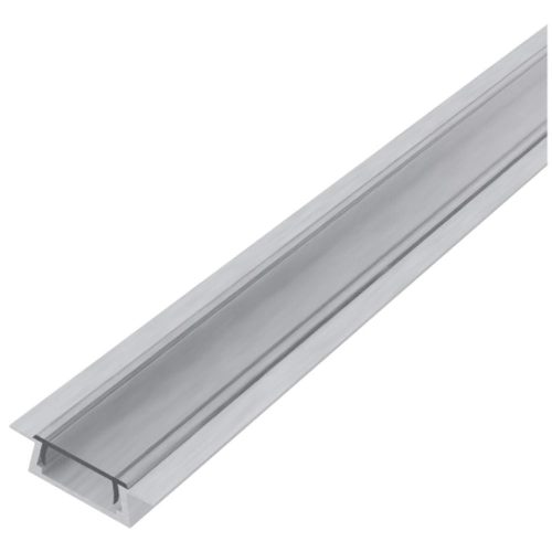 AVIDE Alu Profil "U" 15.2X7.8Mm Süllyeszthető Áttetsző Búrával 2M