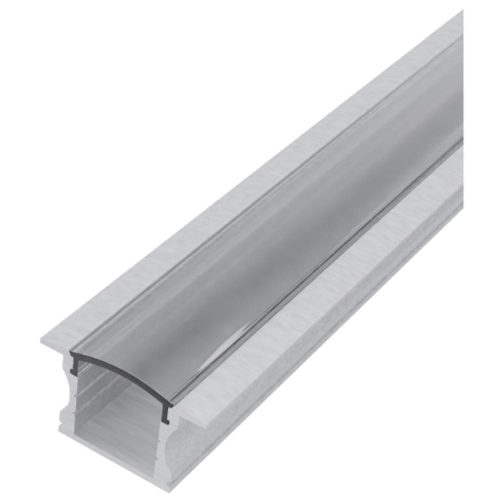 AVIDE Alu Profil "U" 24X14.2Mm Süllyeszhető Áttetsző Búrával 1M