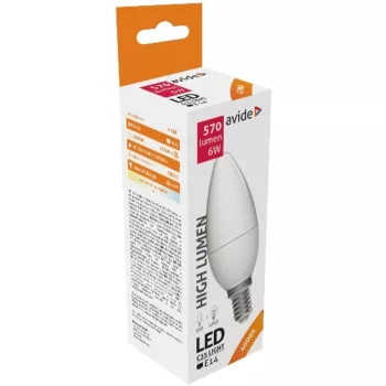 AVIDE Led Candle 6W E14 Nw 4000K