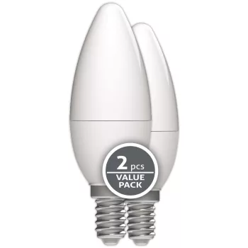 Avide LED gyertya Twin Pack 6.5W E14 meleg fehér 3000K