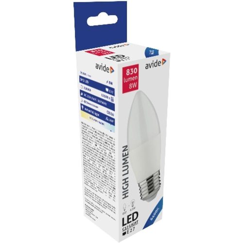 AVIDE Led Candle 8W E27 Cw 6400K