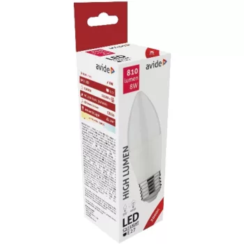 AVIDE Led Candle 8W E27 Ww 3000K