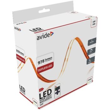 AVIDE Led Szalag Bliszter Rf 24V Cob Ww Ip20 2M