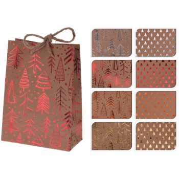   ABD100500 Karácsonyi dísz szatyor Mini 8 féle színben  115x60x160mm