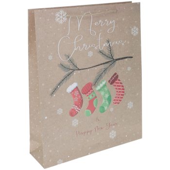 ABD110400  Karácsonyi Dísz Szatyor Közepes  25X34,5X8,5cm