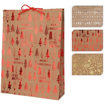   ABD110530 Karácsonyi dísz szatyor Kicsi 3 féle színben 180x80x230mm