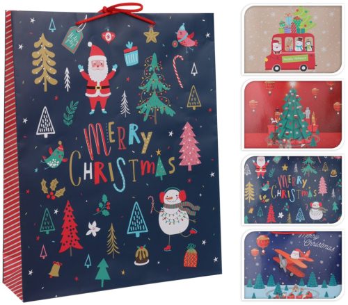 ABD110610  Karácsonyi dísz szatyor Közepes 250x85x345mm