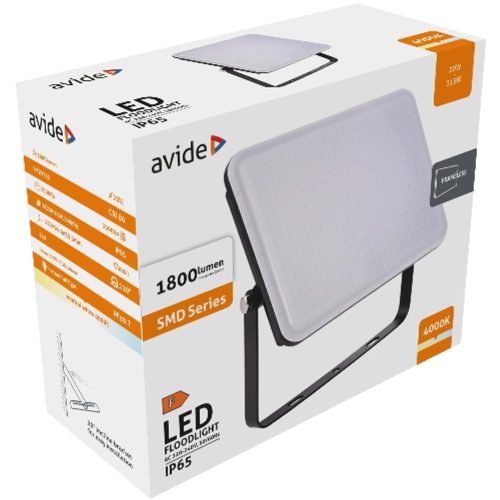 AVIDE Led Reflektor Slim Smd Keret Nélküli 20W Nw 4000K