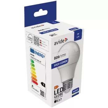 AVIDE Led Globe A60 8W E27 Cw 6400K