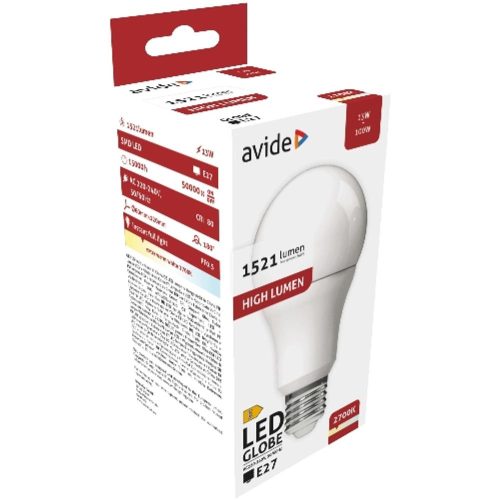 AVIDE Led Globe A60 13W E27 Ew 2700K