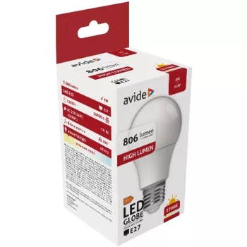 AVIDE Led Globe A60 8W E27 Ew 2700K