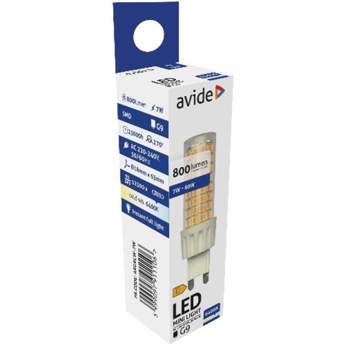AVIDE Led 7W G9 Cw 6400K