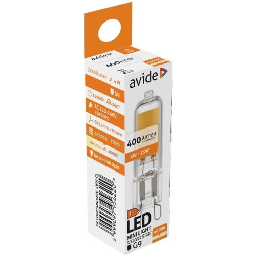 AVIDE Led 4W G9 C-Led Nw 4000K