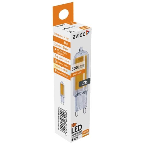 AVIDE Led 5W G9 Cob Nw 4000K Dimm.