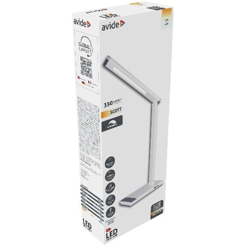 AVIDE Led Asztali Lámpa Scott Fehér 12W