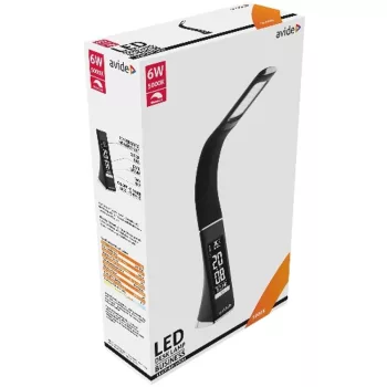   AVIDE Led Asztali Lámpa Üzleti Bőrhatású Naptár Fekete 6W