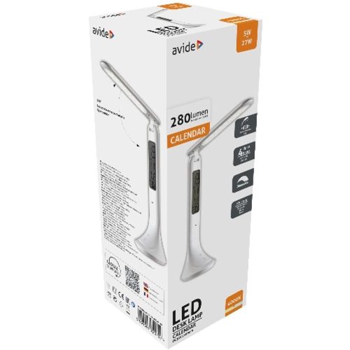 AVIDE Led Asztali Lámpa Naptár Fehér 5W
