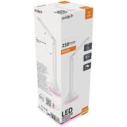 AVIDE Led Asztali Lámpa Rgb Hangulatvilágítás Fehér 4W