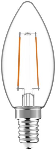 Avide LED Filament gyertya 2.5W E14 meleg fehér 2700K