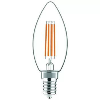   Avide LED Filament gyertya 4.9W E14 meleg fehér 2700K Super High Lumen