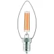 Avide LED Filament gyertya 4.9W E14 meleg fehér 2700K Super High Lumen