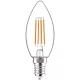 Avide LED Filament gyertya 6.5W E14 meleg fehér 2700K High Lumen