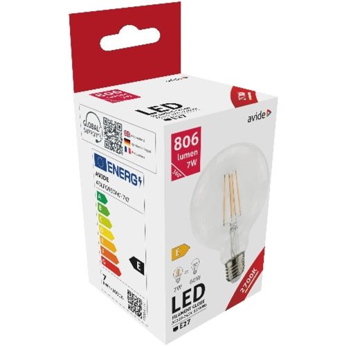 AVIDE Led Filament Globe G95 7W E27 Ww 2700K
