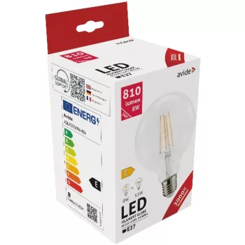 AVIDE Led Filament Globe G95 8W E27 Ww 2700K