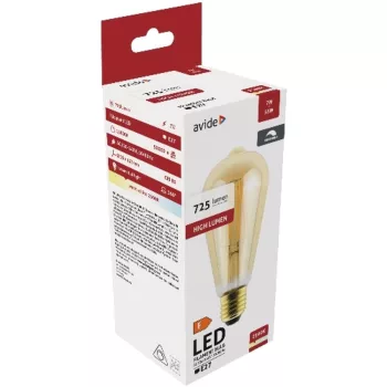   AVIDE Led Filament St57 7W Fényerőszabályzós Borostyán E27 Ww 2500K