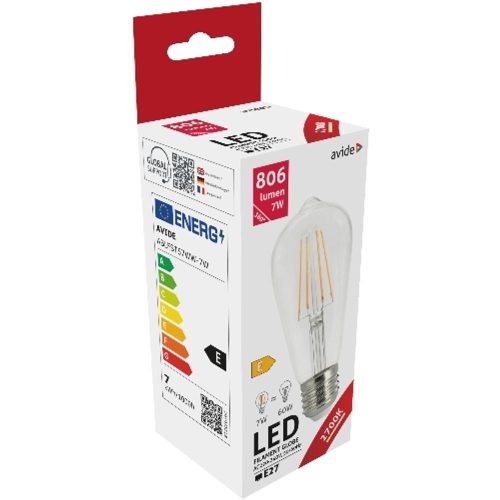 AVIDE Led Filament St57 7W E27 Ww 2700K