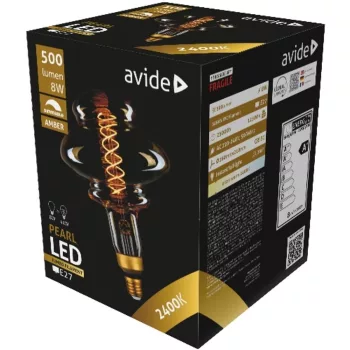   AVIDE Led Jumbo Filament Pearl 160X210Mm Amber 8W E27 2400K Fényerőszabályzós