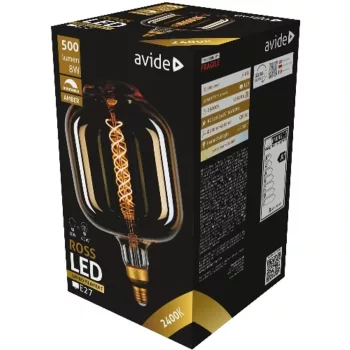   AVIDE Led Jumbo Filament Ross 180X295Mm Amber 8W E27 2400K Fényerőszabályzós