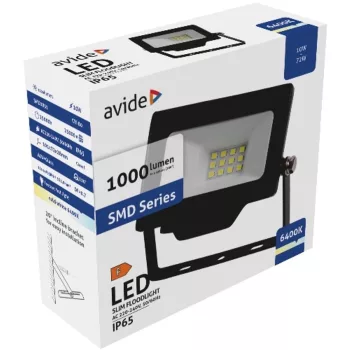AVIDE Led Reflektor Slim Smd 10W Cw 6400K